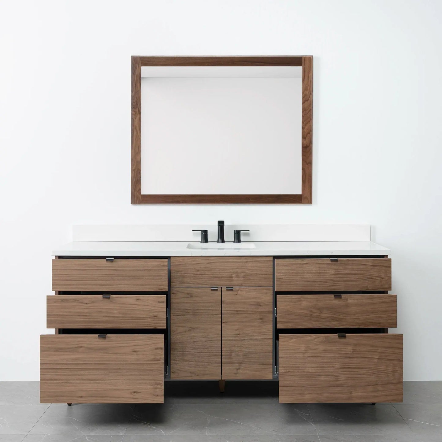 Austin 72", Teodor® Modern American Black Walnut Vanity Teodor Bathroom VanityCanada