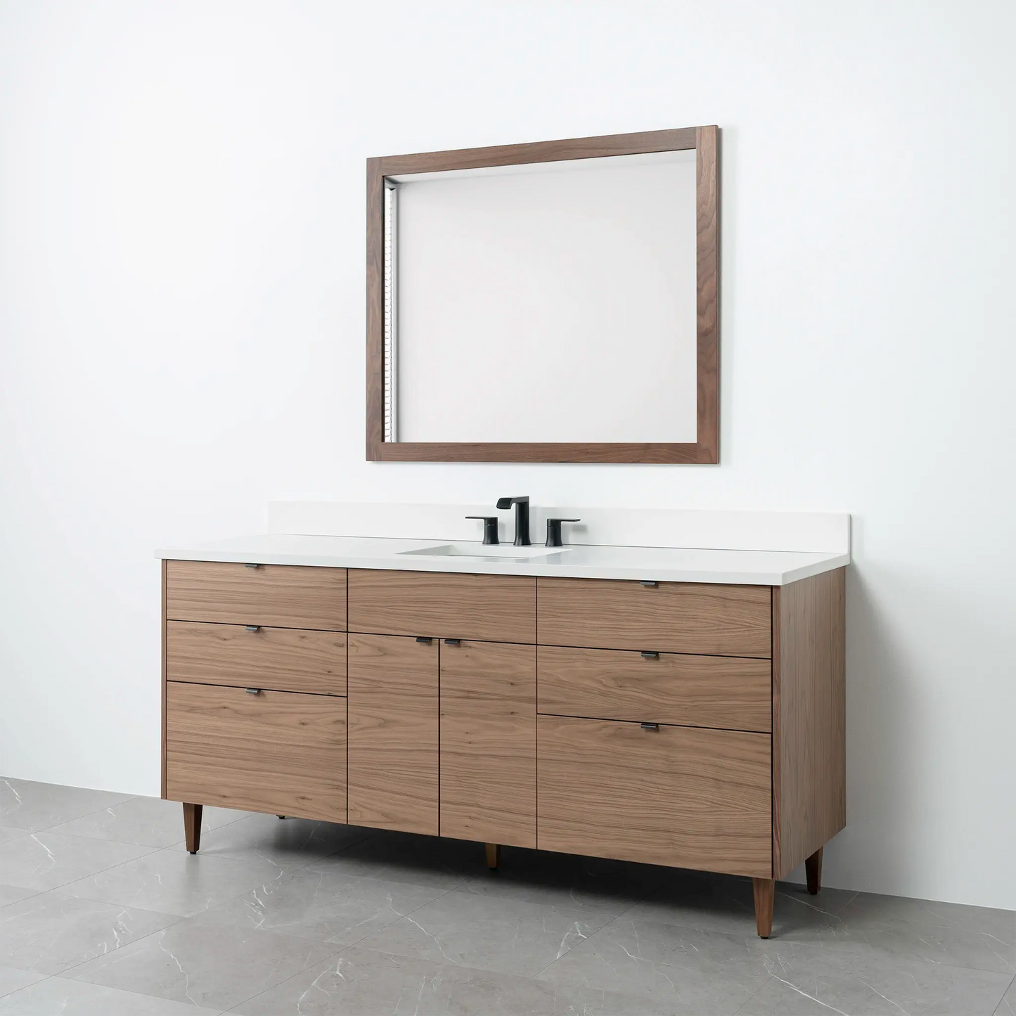 Austin 72", Teodor® Modern American Black Walnut Vanity Teodor Bathroom VanityCanada