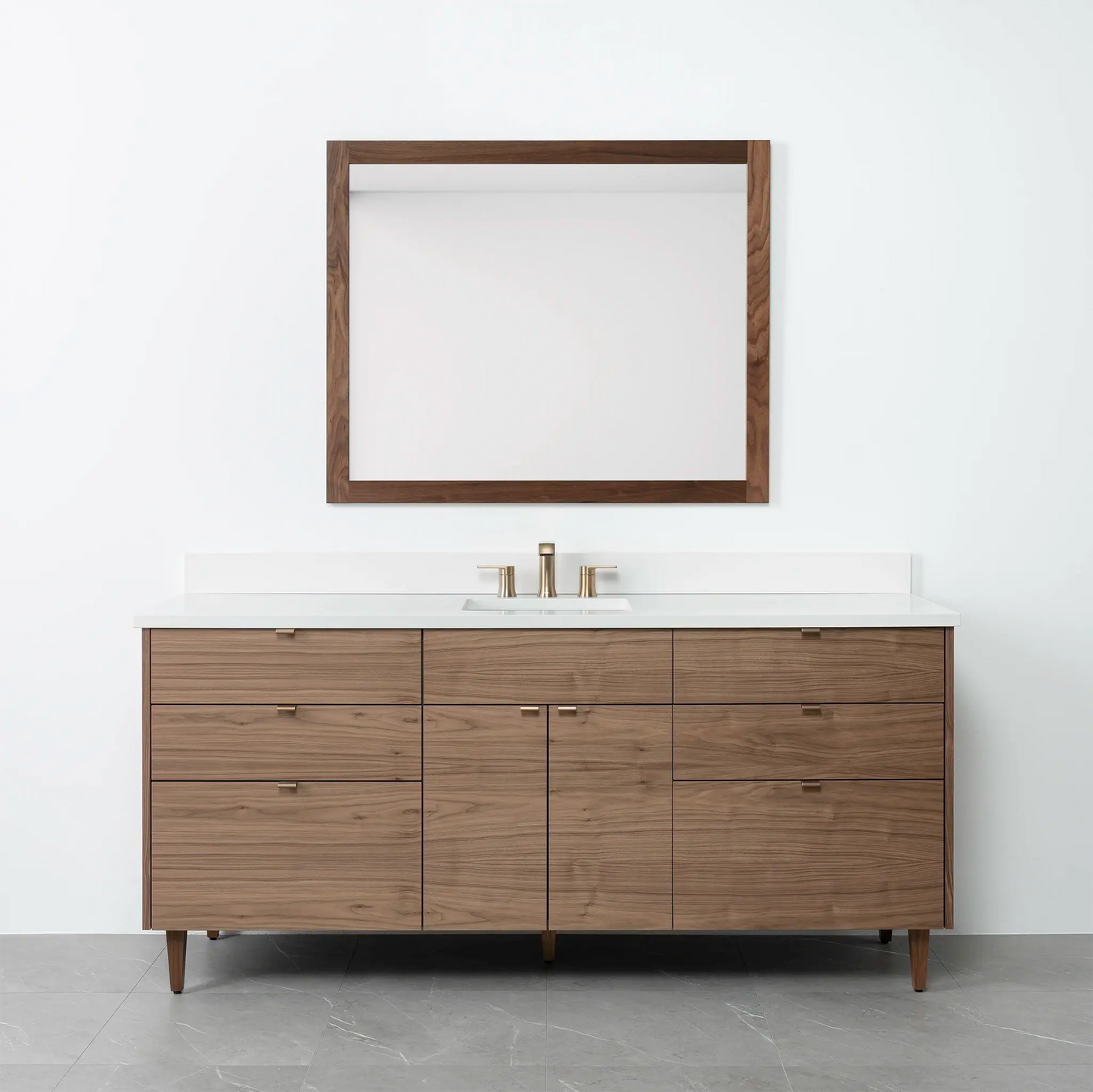Austin 72", Teodor® Modern American Black Walnut Vanity Teodor Bathroom VanityCanada