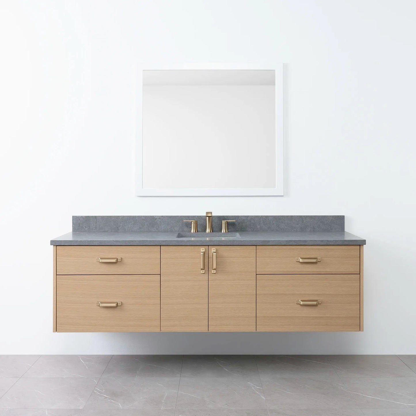 Austin 72", Teodor® Wall Mount Natural White Oak Vanity Teodor Bathroom VanityCanada