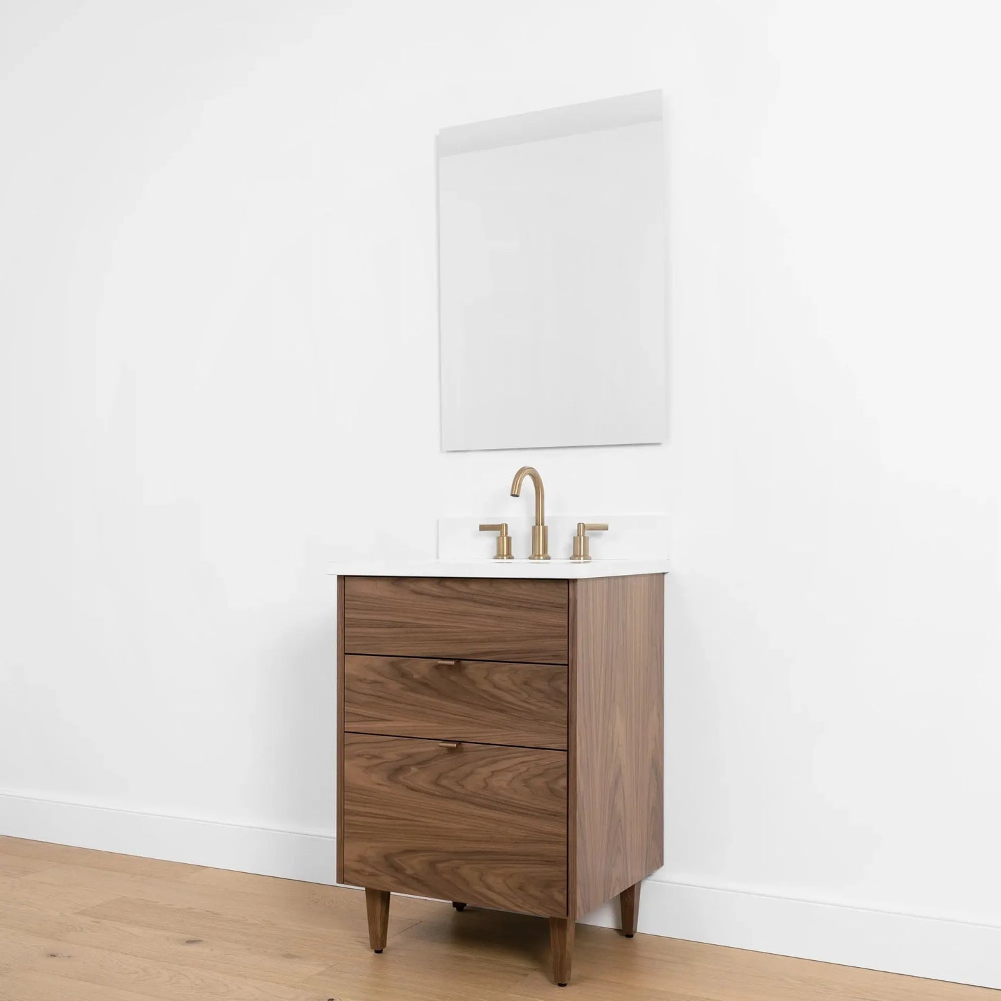Austin SLIM, 24" Teodor® Modern American Black Walnut Vanity Teodor Bathroom VanityCanada