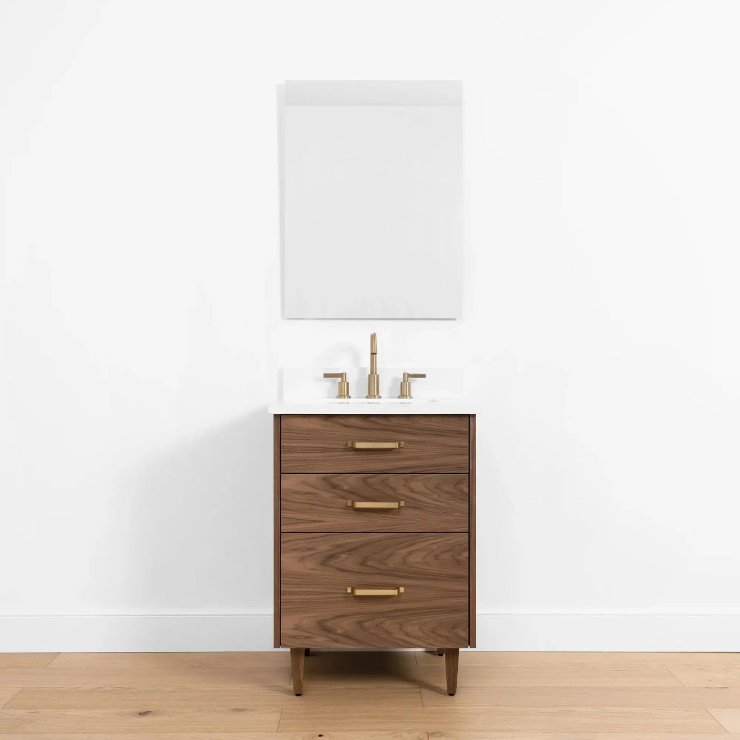 Austin SLIM, 24" Teodor® Modern American Black Walnut Vanity Teodor Bathroom VanityCanada