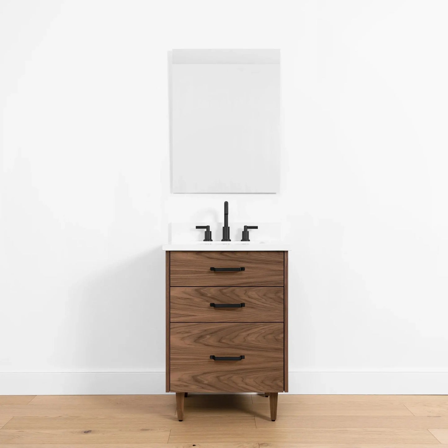 Austin SLIM, 24" Teodor® Modern American Black Walnut Vanity Teodor Bathroom VanityCanada