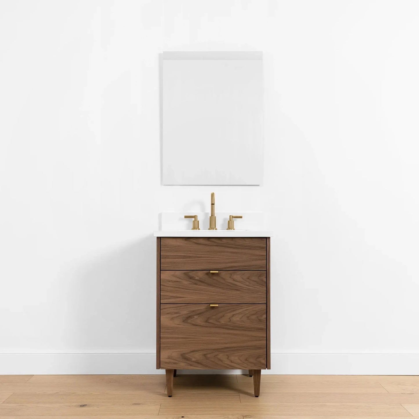 Austin SLIM, 24" Teodor® Modern American Black Walnut Vanity Teodor Bathroom VanityCanada