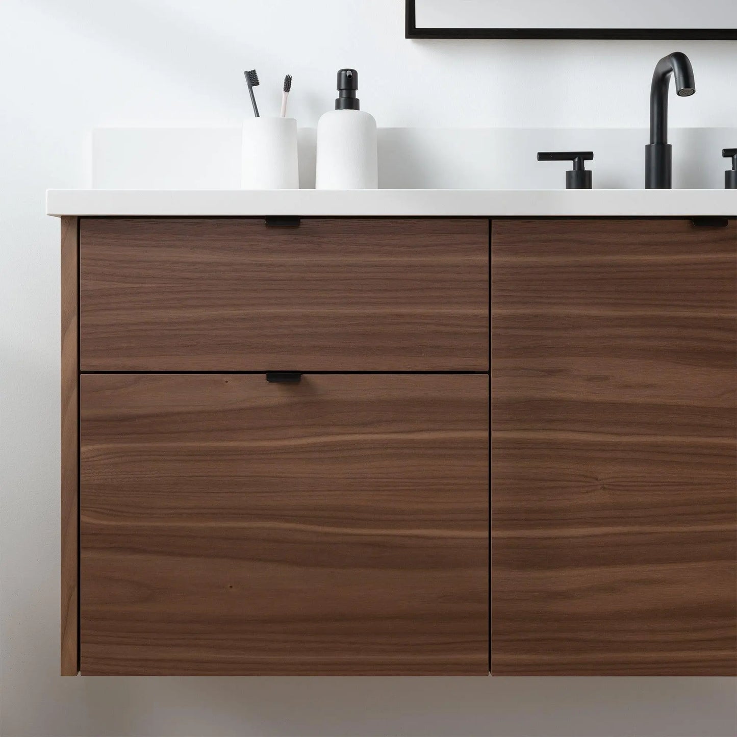 Austin SLIM, 60" Teodor® Modern Wall Mount American Black Walnut Vanity Teodor Bathroom VanityCanada