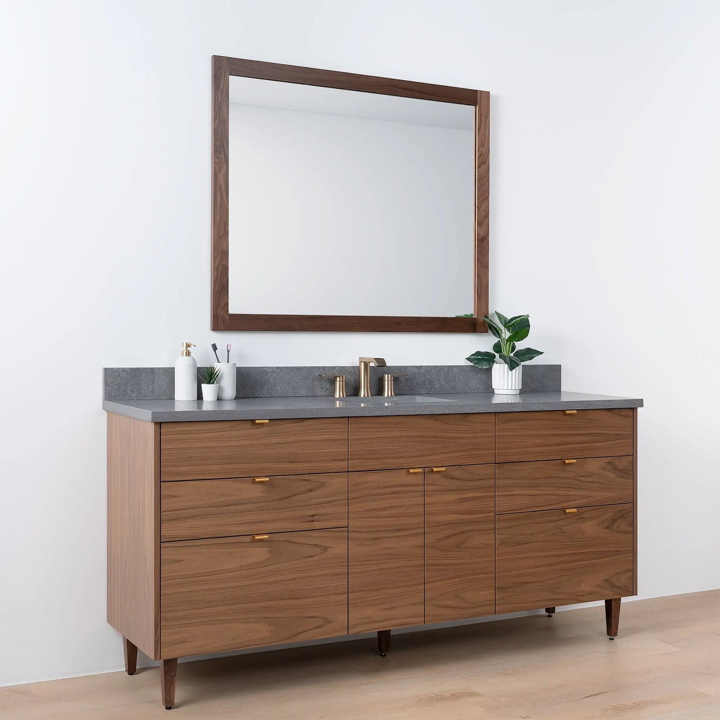 Austin SLIM, 72" Teodor® Modern American Black Walnut Vanity Teodor Bathroom VanityCanada