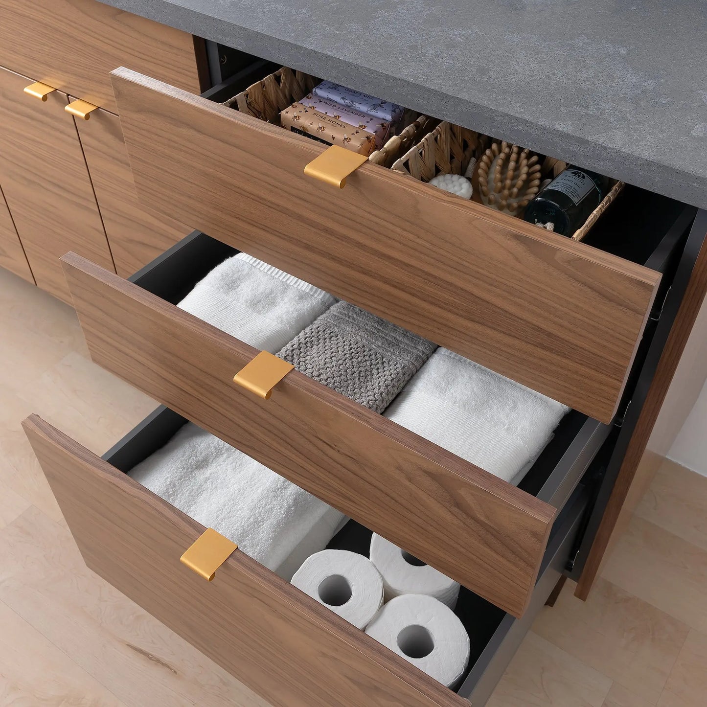 Austin SLIM, 72" Teodor® Modern American Black Walnut Vanity Teodor Bathroom VanityCanada