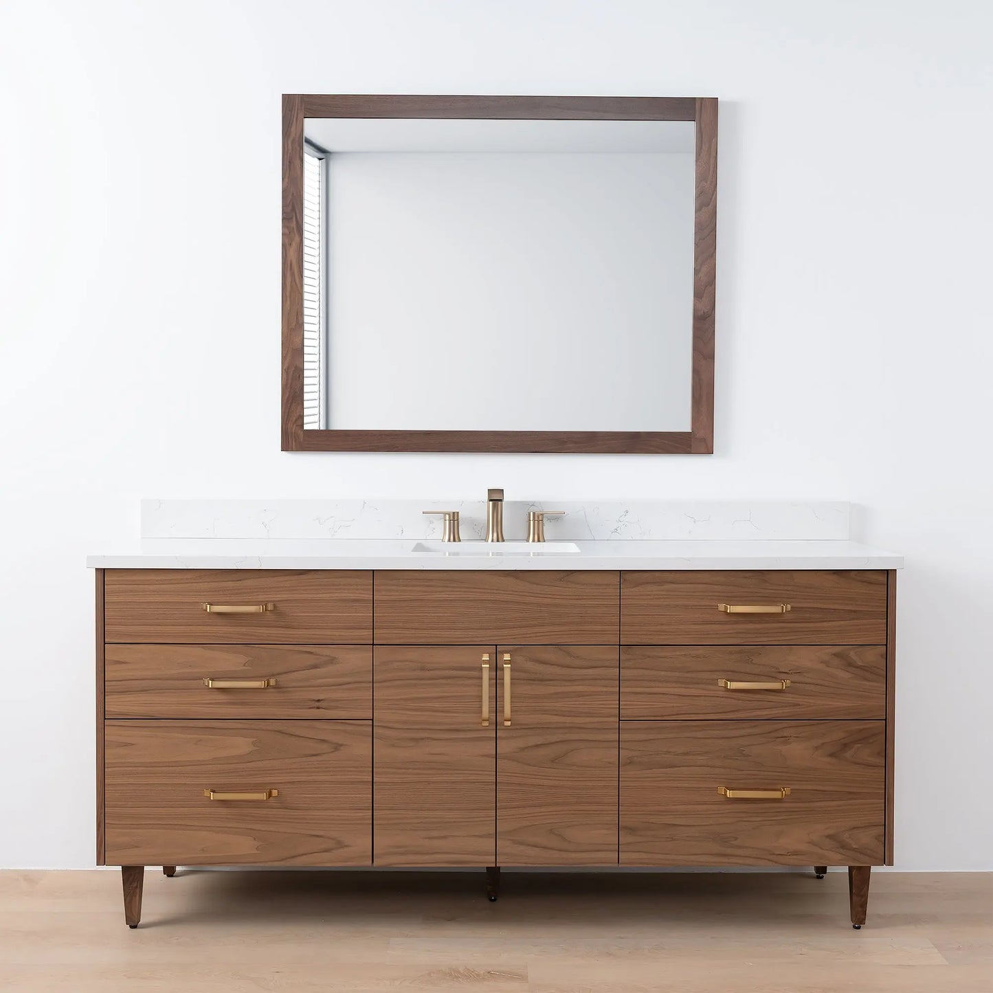Austin SLIM, 72" Teodor® Modern American Black Walnut Vanity Teodor Bathroom VanityCanada