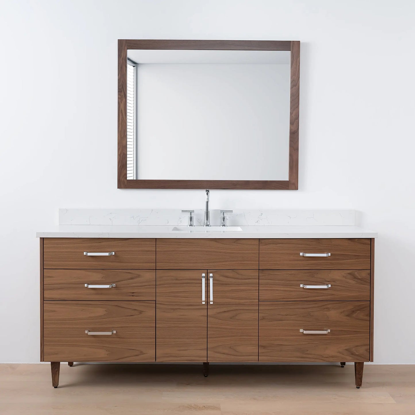 Austin SLIM, 72" Teodor® Modern American Black Walnut Vanity Teodor Bathroom VanityCanada