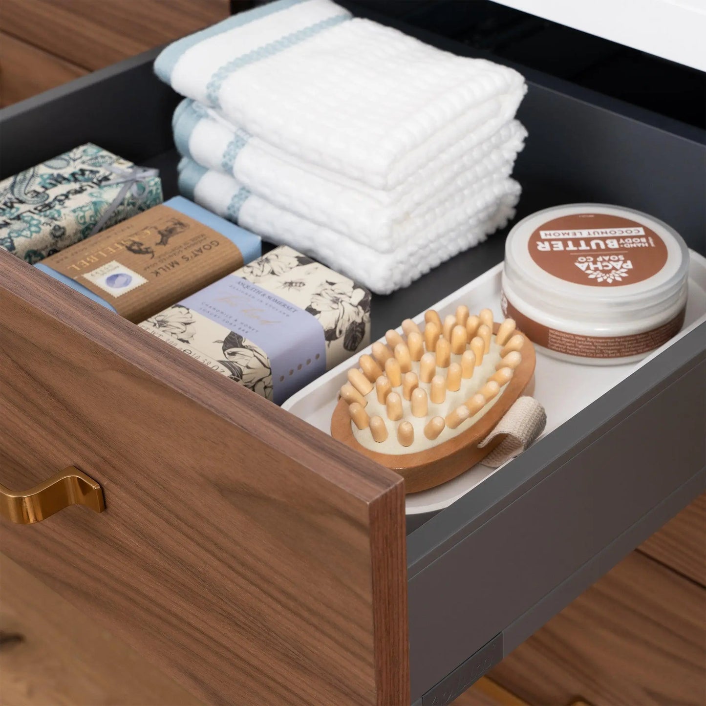 Austin SLIM, 72" Teodor® Modern American Black Walnut Vanity, Double Sink Teodor Bathroom VanityCanada