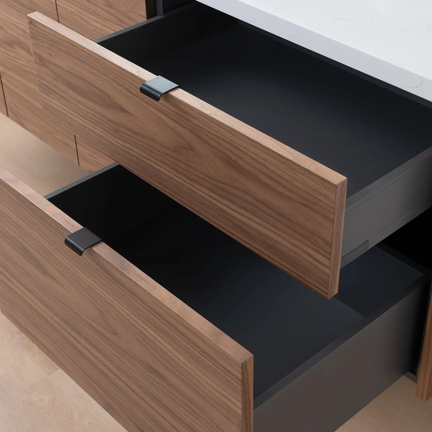 Austin SLIM, 72" Teodor® Modern Wall Mount American Black Walnut Vanity Teodor Bathroom VanityCanada