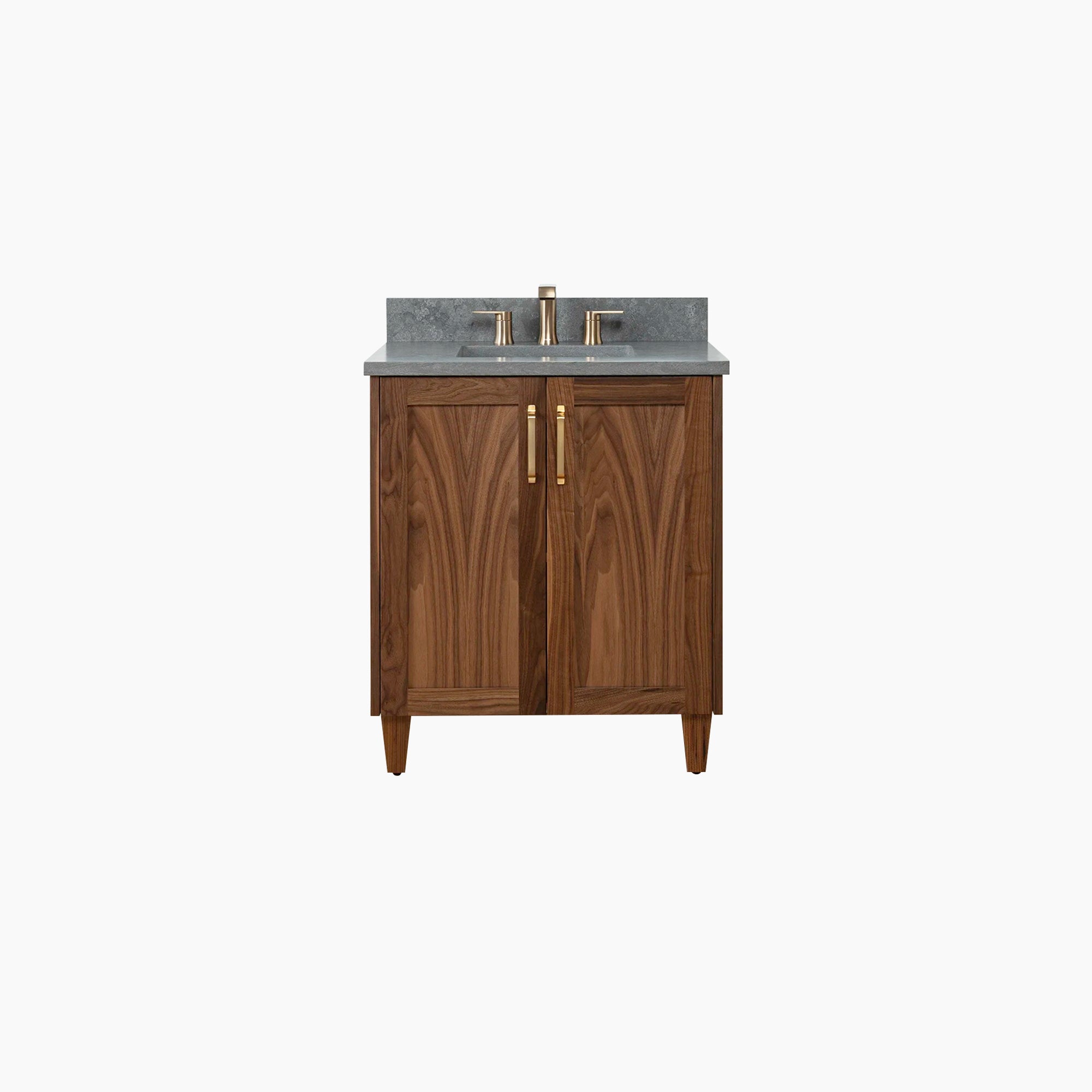 Bridgeport 30 American Black Walnut Bathroom Vanity w/ Doors