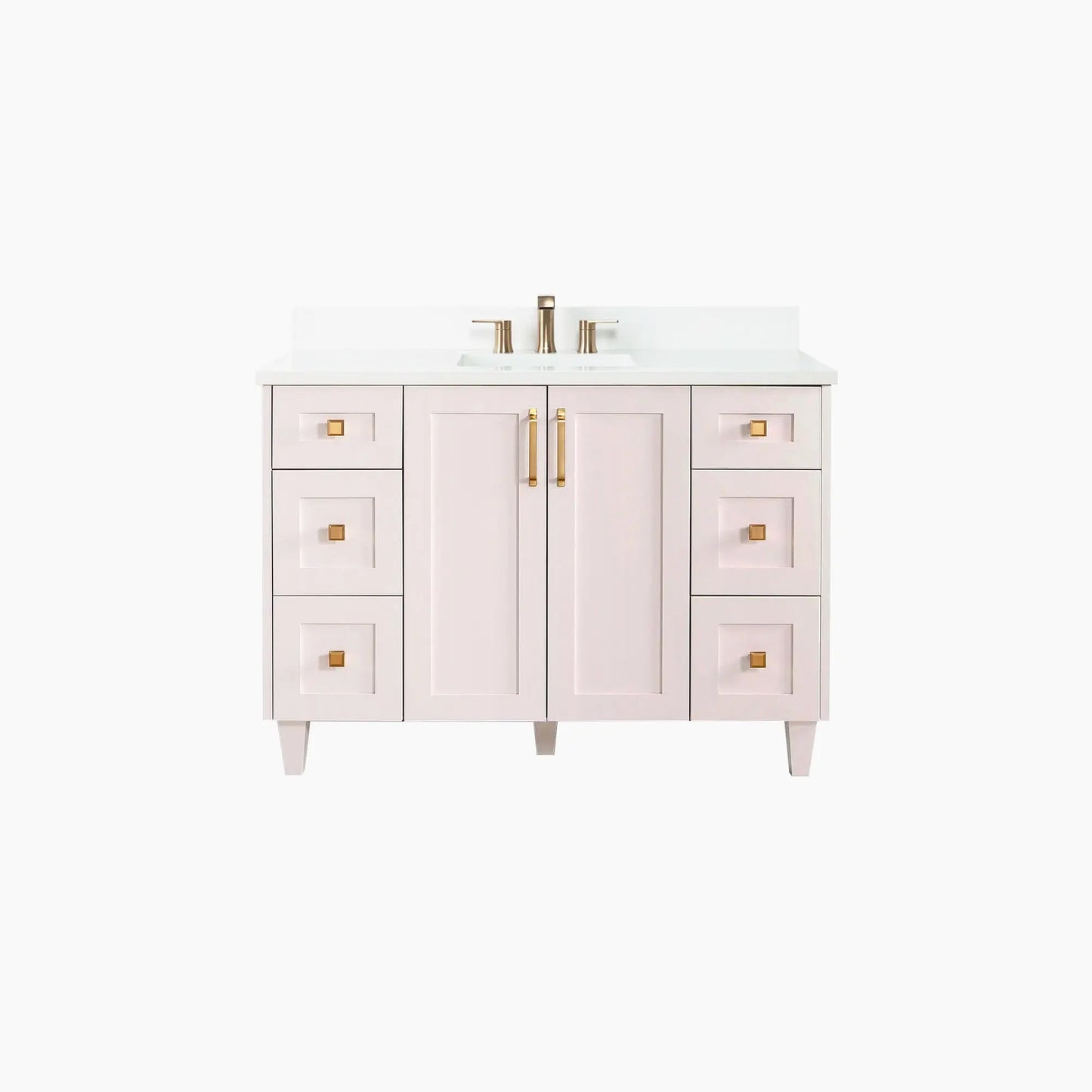 Bridgeport SLIM 48" Champagne Pink Bathroom Vanity Teodor Bathroom Vanity Canada