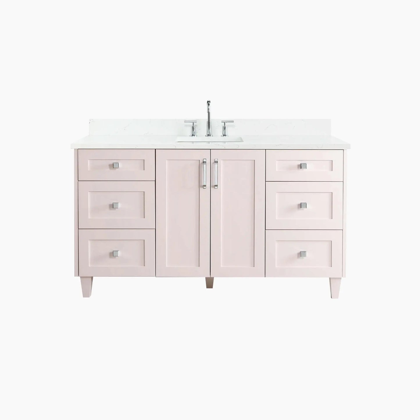 Bridgeport SLIM 60" Champagne Pink Bathroom Vanity Teodor Bathroom Vanity Canada