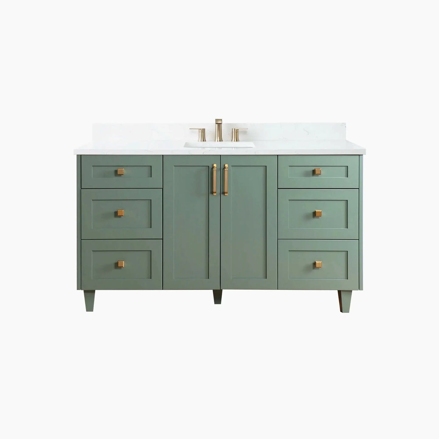 Bridgeport SLIM 60" Sage Green Bathroom Vanity Teodor Bathroom Vanity Canada