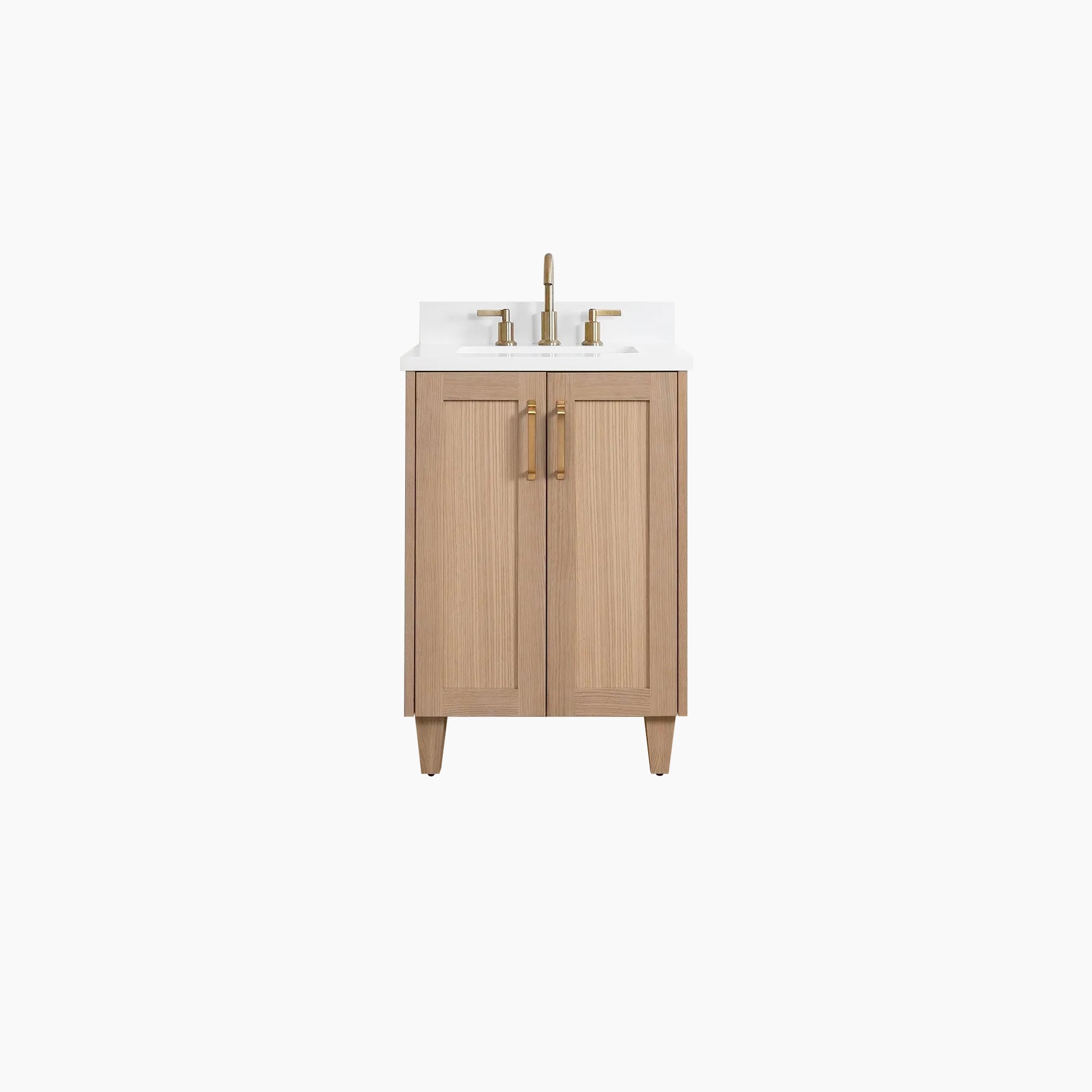 Bridgeport SLIM 24 White Oak Bathroom Vanity