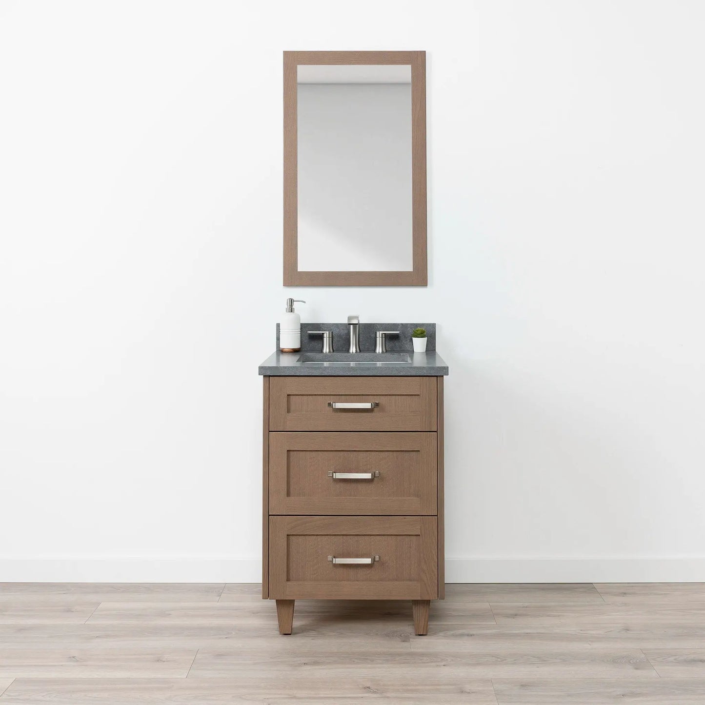 Bridgeport SLIM 24" Almond Coast Bathroom Vanity - All Drawers Teodor Bathroom Vanity Canada