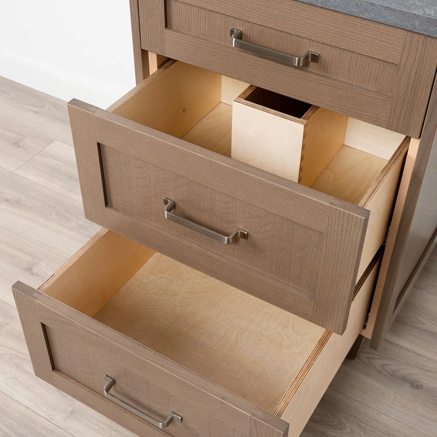 Bridgeport SLIM 24" Almond Coast Bathroom Vanity - All Drawers Teodor Bathroom Vanity Canada