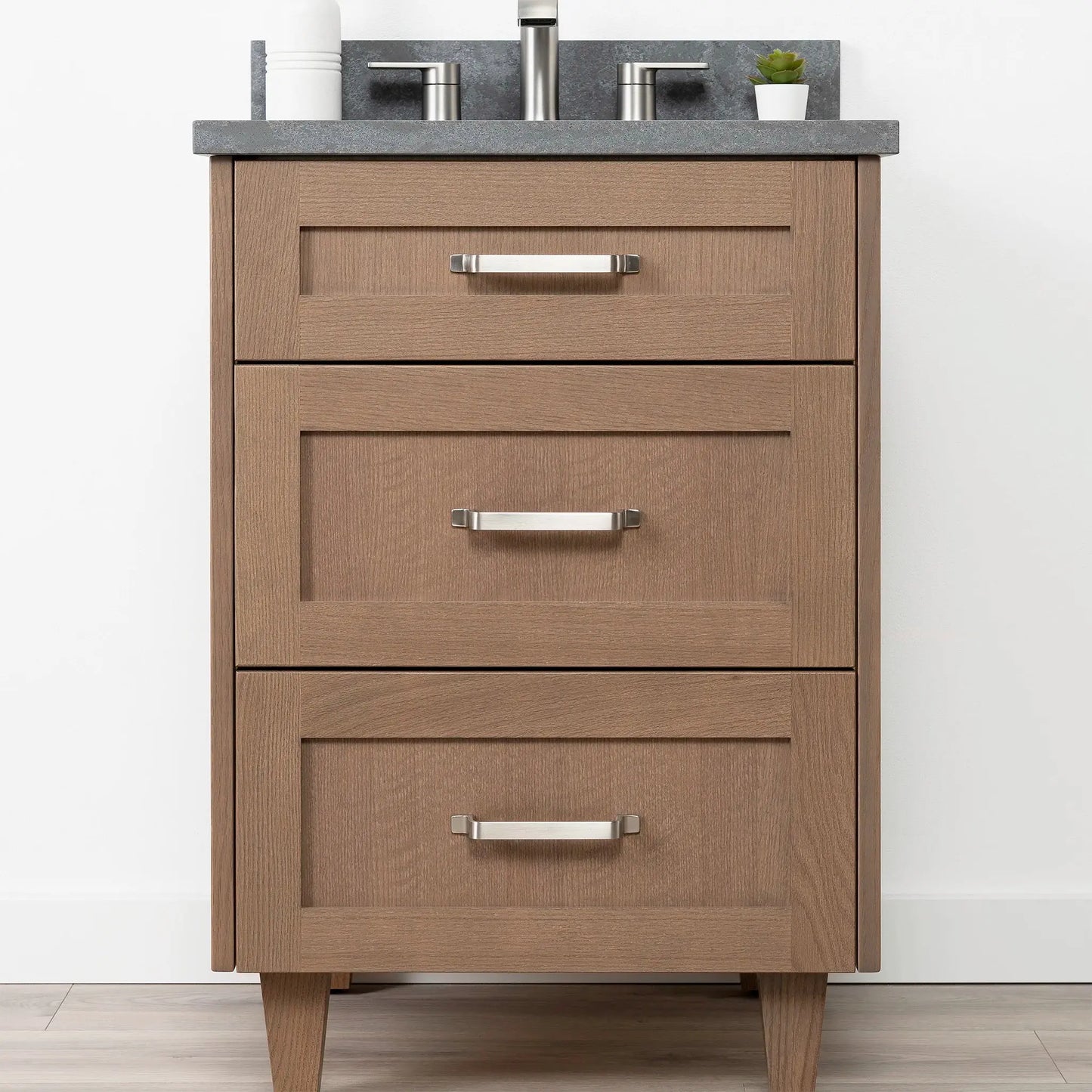 Bridgeport SLIM 24" Almond Coast Bathroom Vanity - All Drawers Teodor Bathroom Vanity Canada