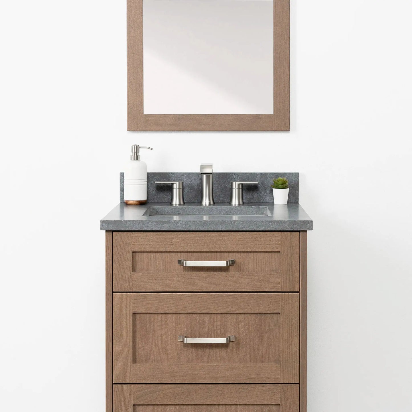Bridgeport SLIM 24" Almond Coast Bathroom Vanity - All Drawers Teodor Bathroom Vanity Canada