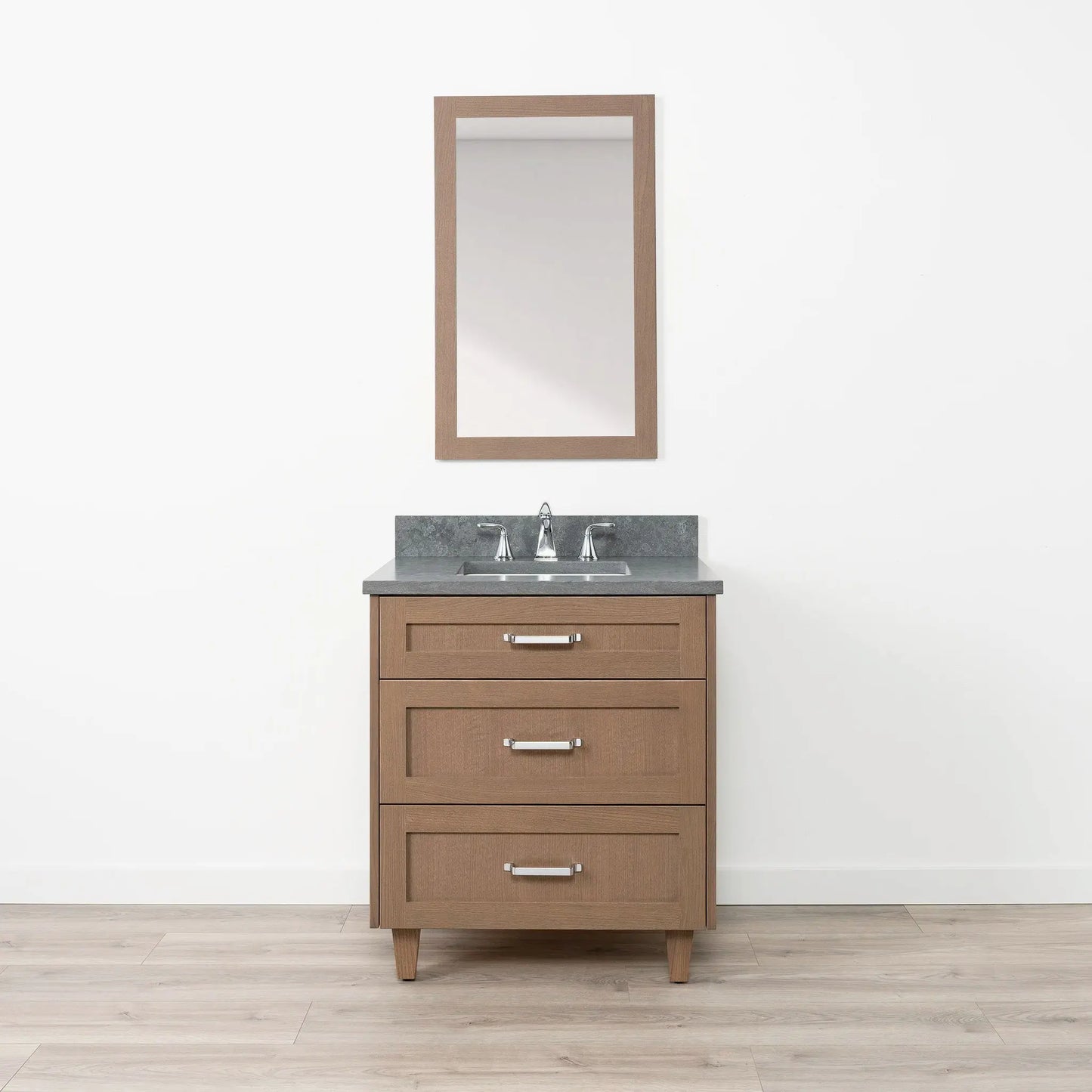 Bridgeport SLIM 30" Almond Coast Bathroom Vanity - All Drawers Teodor Bathroom Vanity Canada
