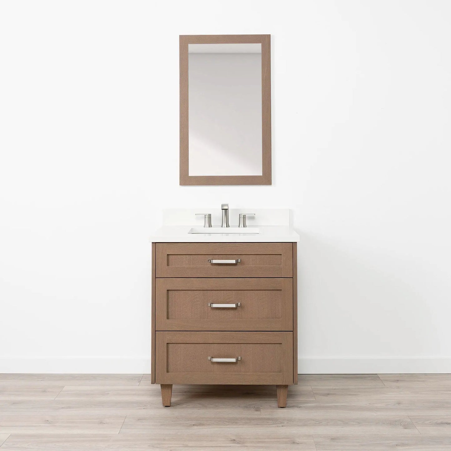 Bridgeport SLIM 30" Almond Coast Bathroom Vanity - All Drawers Teodor Bathroom Vanity Canada