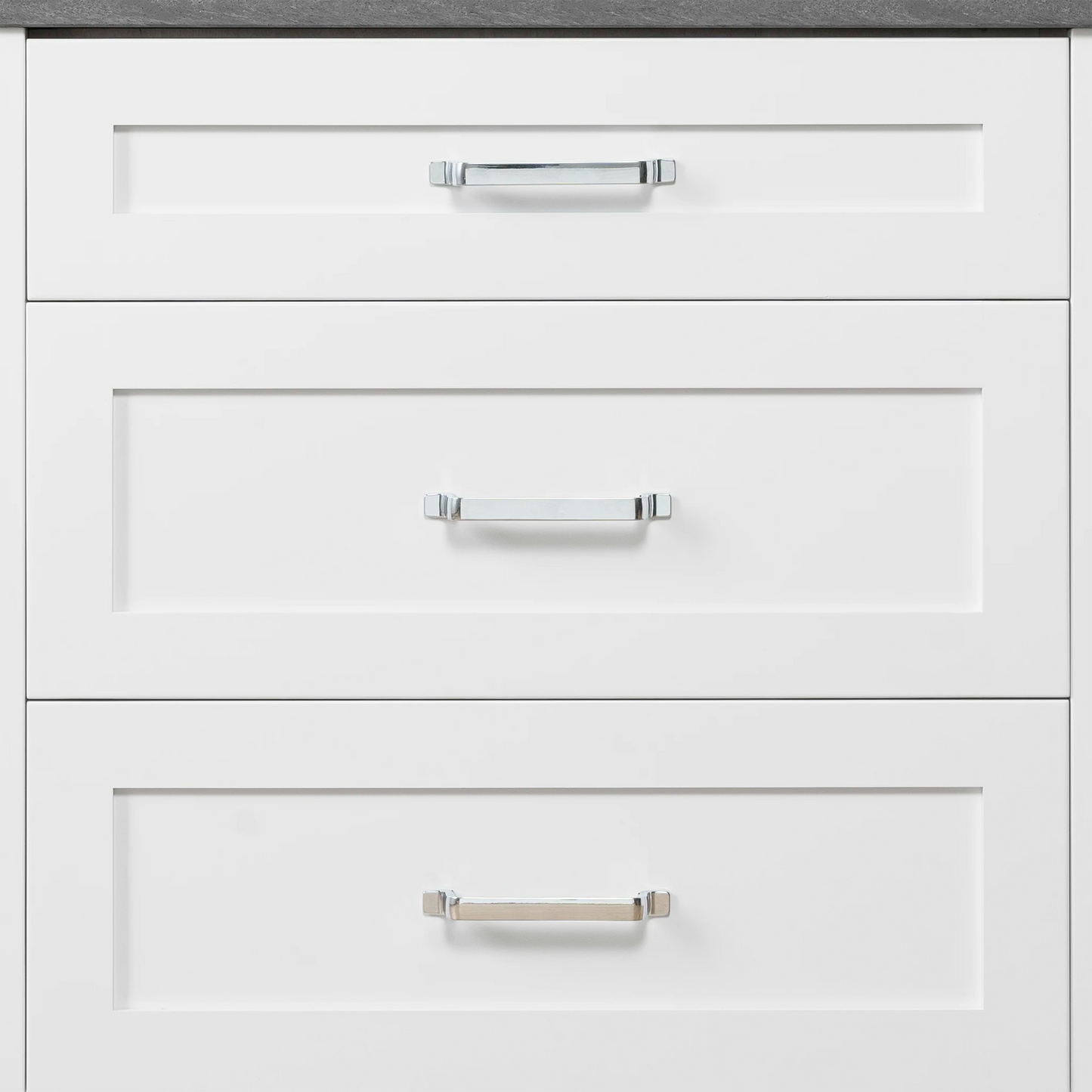 Bridgeport 30" Satin White Bathroom Vanity - All Drawers
