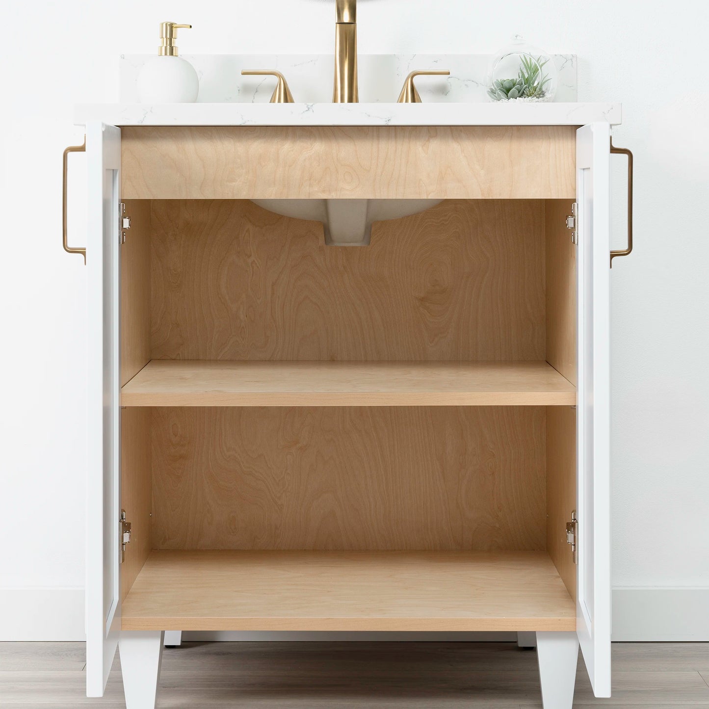 Bridgeport 30" Satin White Bathroom Vanity
