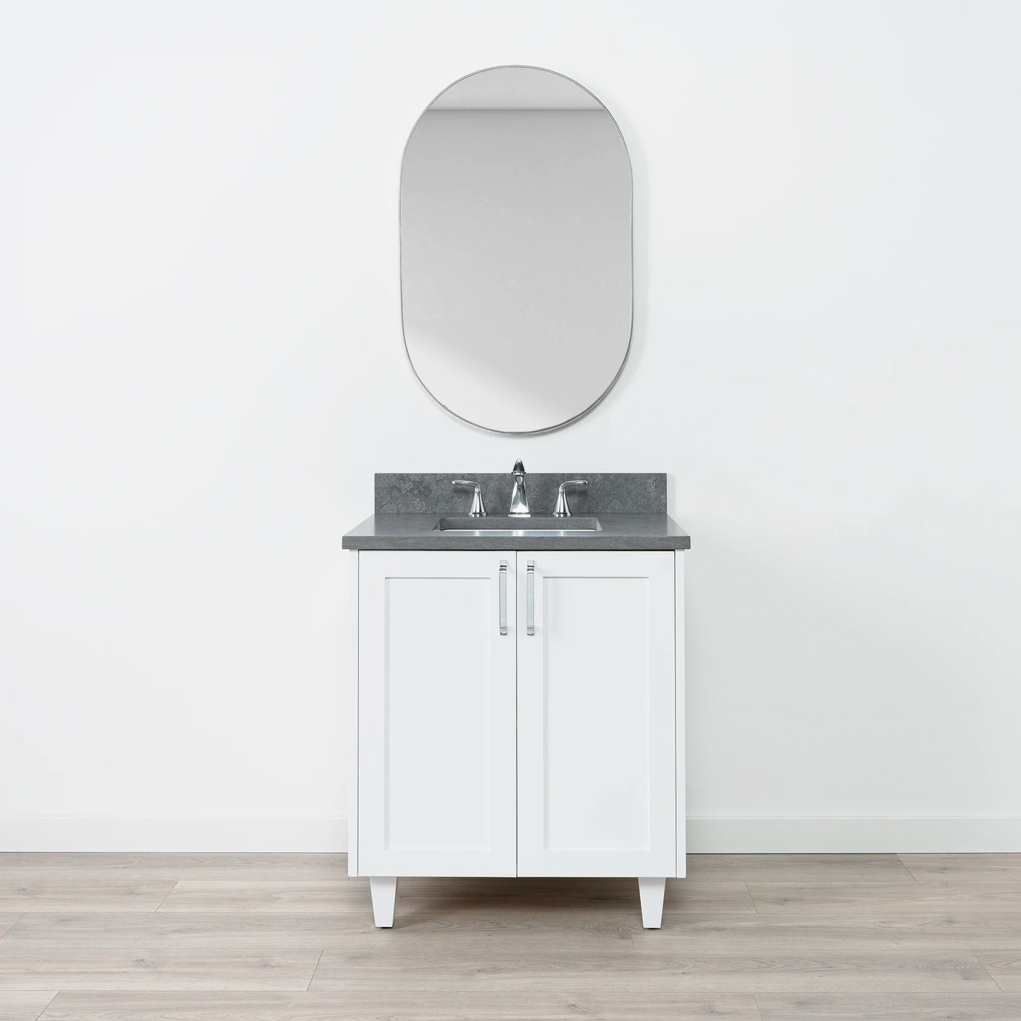 Bridgeport 30" Satin White Bathroom Vanity