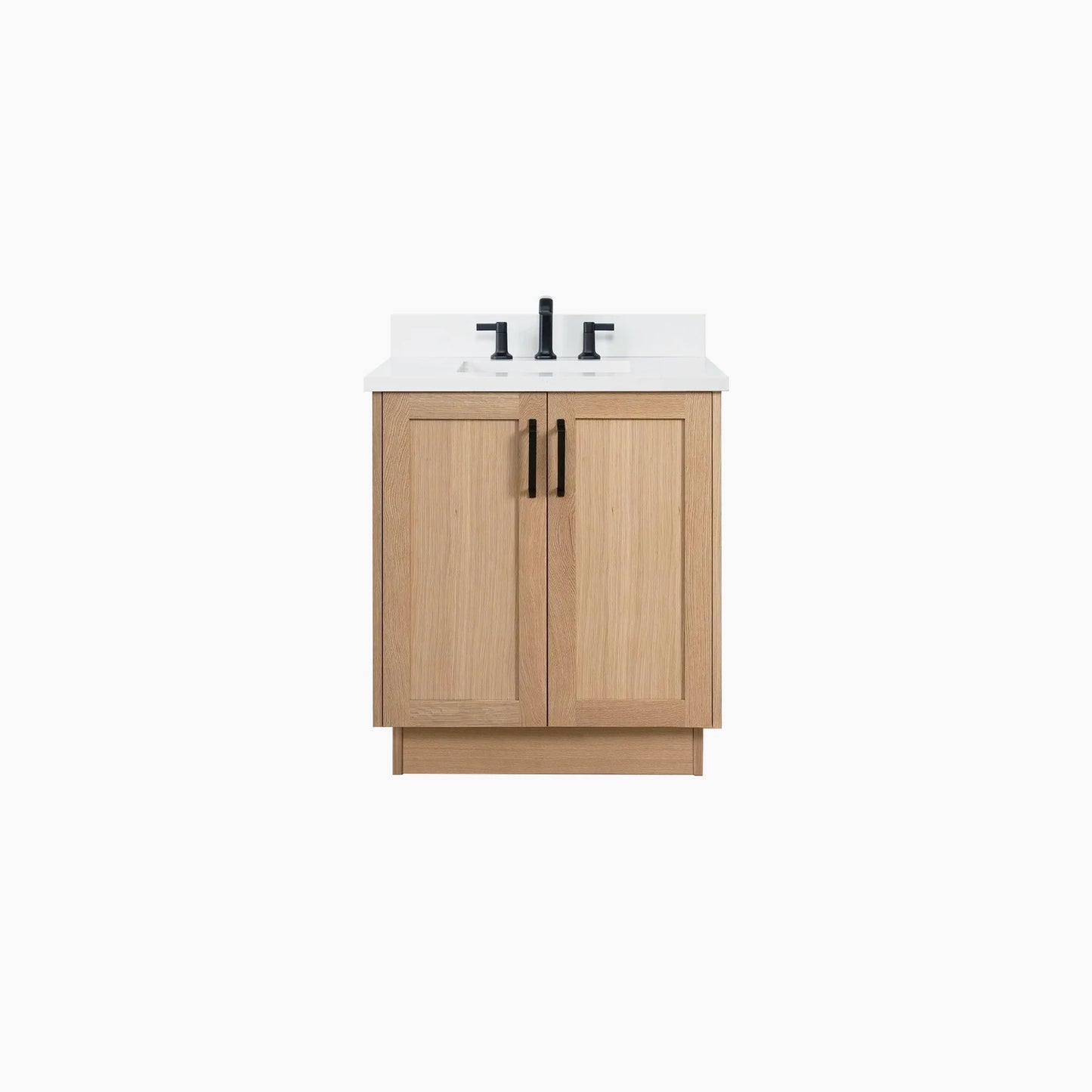 Bridgeport SLIM 30" White Oak Bathroom Vanity