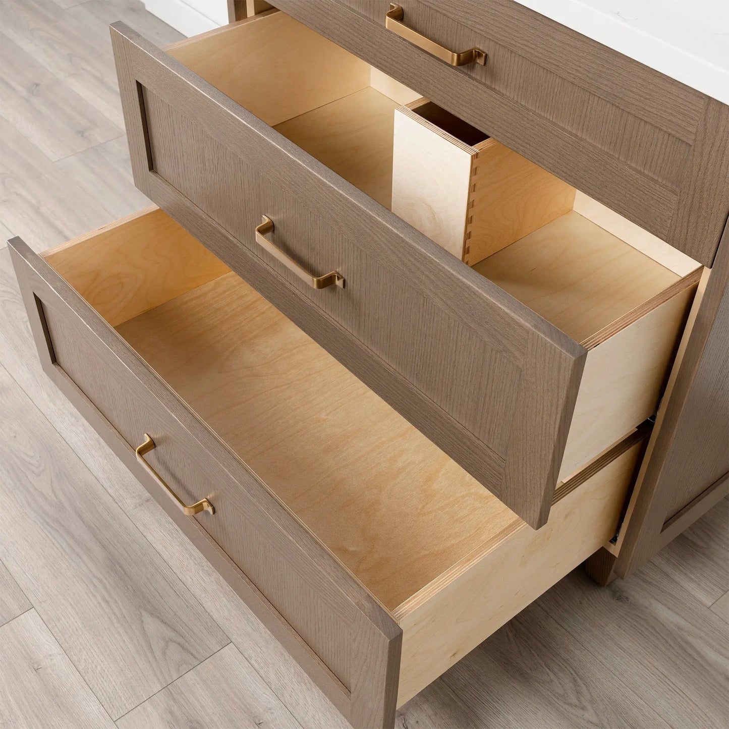 Bridgeport SLIM 36" Almond Coast Bathroom Vanity - All Drawers Teodor Bathroom Vanity Canada