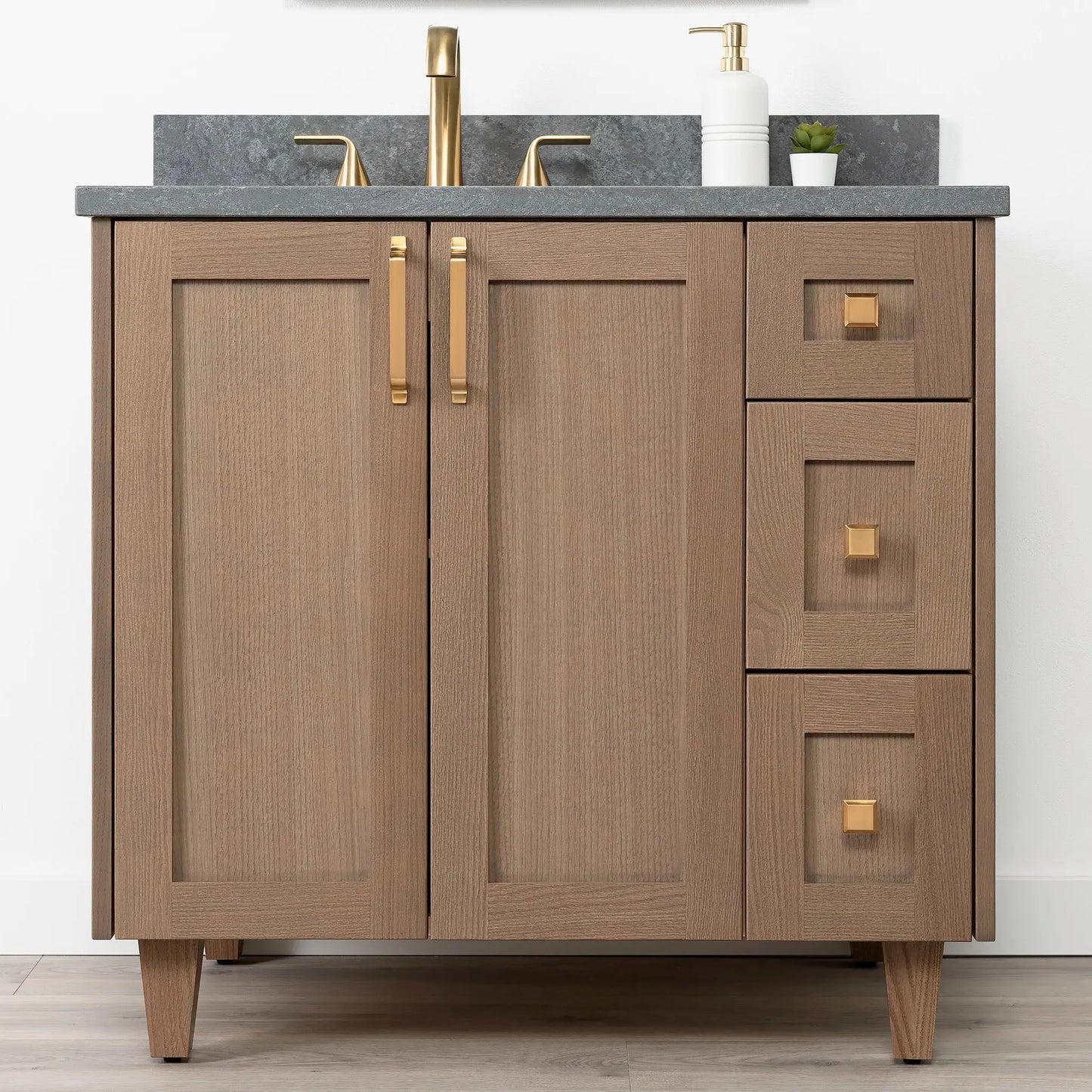 Bridgeport SLIM 36" Almond Coast Bathroom Vanity, Left Sink Teodor Bathroom Vanity Canada