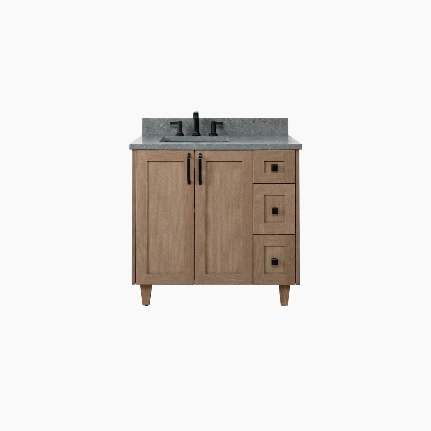 Bridgeport SLIM 36" Almond Coast Bathroom Vanity, Left Sink Teodor Bathroom Vanity Canada