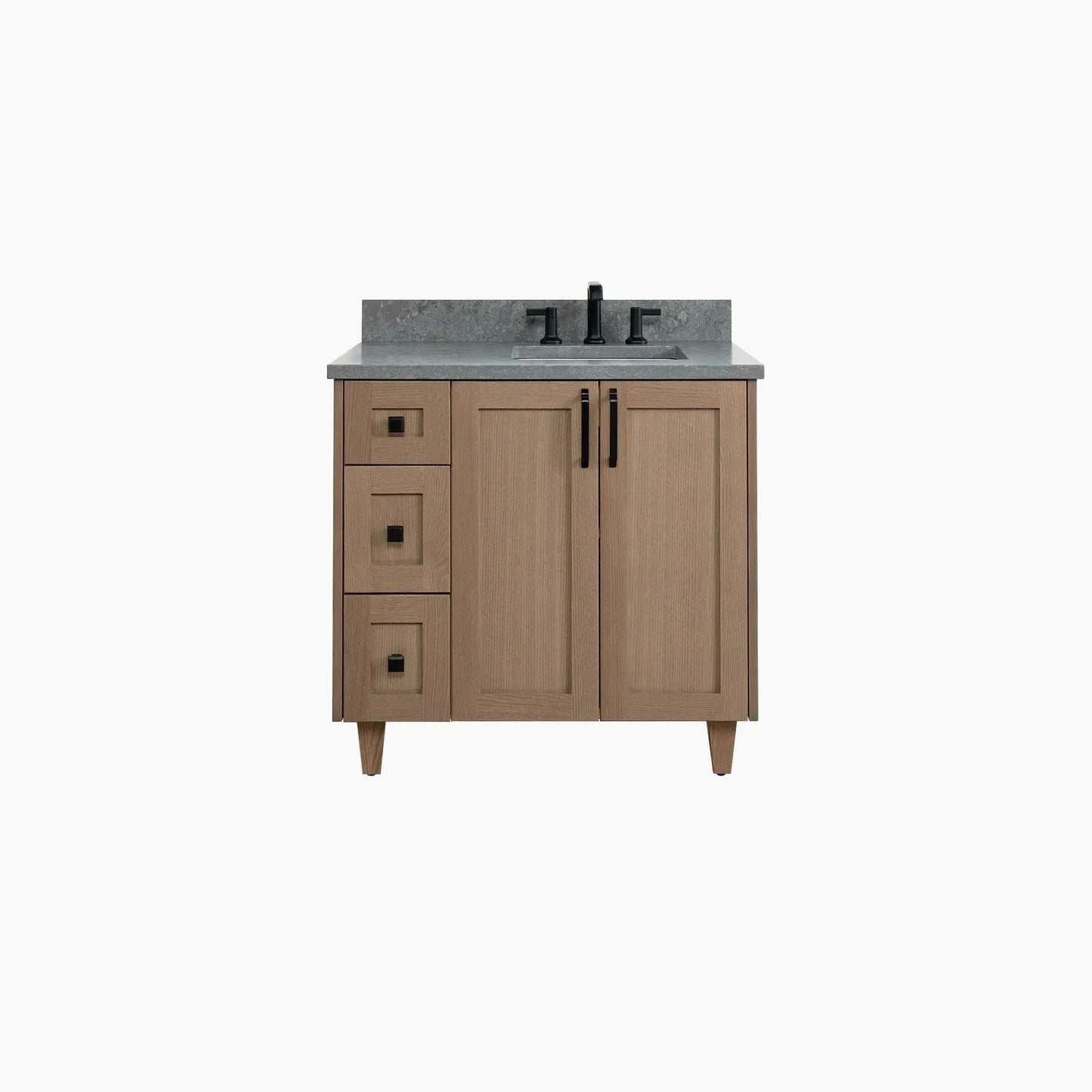 Bridgeport SLIM 36" Almond Coast Bathroom Vanity, Right Sink Teodor Bathroom Vanity Canada