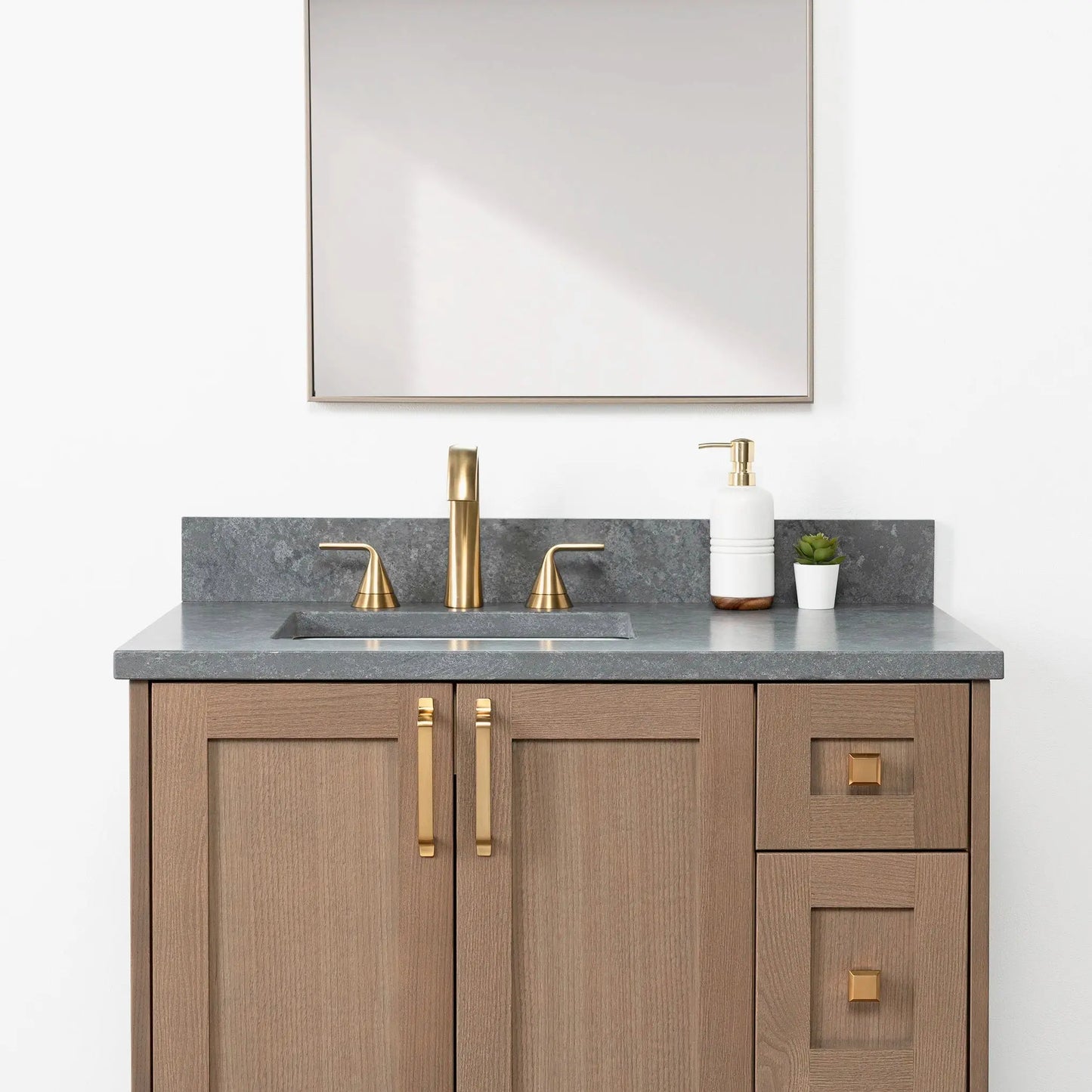 Bridgeport SLIM 36" Almond Coast Bathroom Vanity, Left Sink Teodor Bathroom Vanity Canada