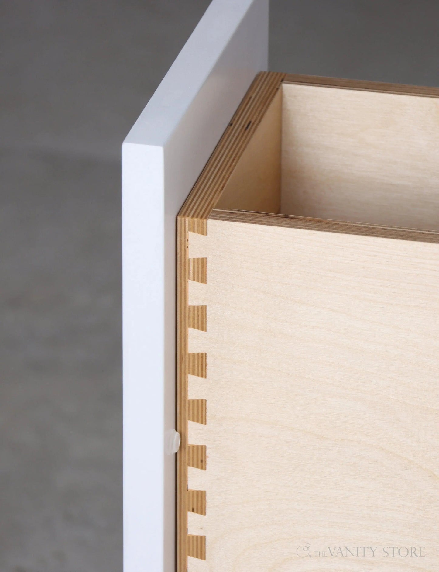 Bridgeport 36", Teodor® Satin White Vanity, Right Sink Teodor