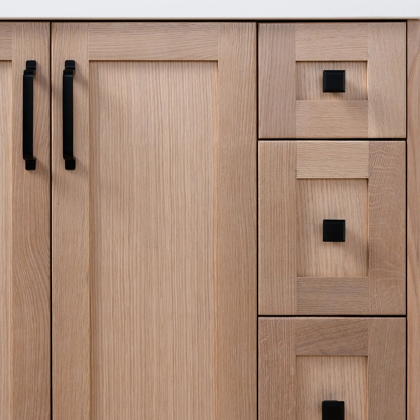 Bridgeport 36", Teodor® White Oak Vanity, Left Sink Teodor Bathroom VanityCanada