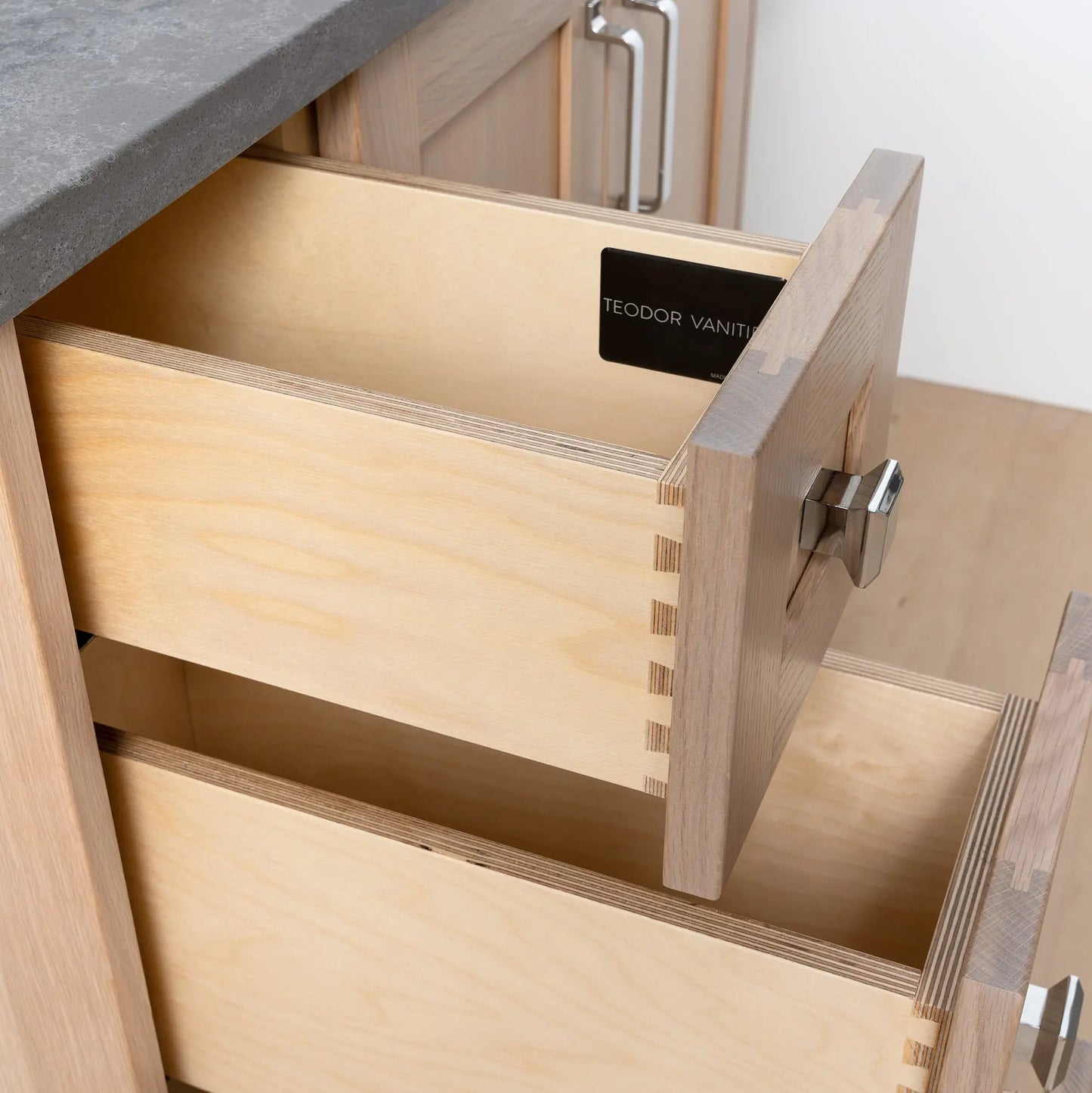 Bridgeport 36", Teodor® White Oak Vanity, Right Sink Teodor Bathroom VanityCanada