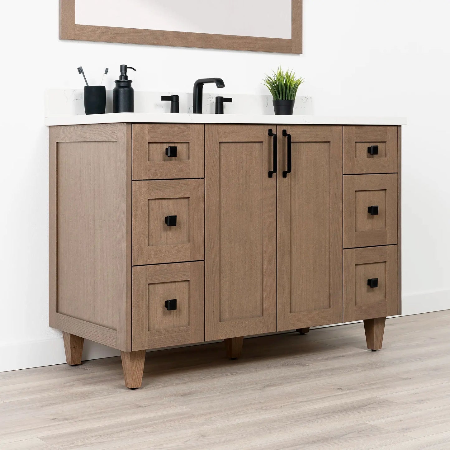 Bridgeport SLIM 48" Almond Coast Bathroom Vanity Teodor Bathroom Vanity Canada