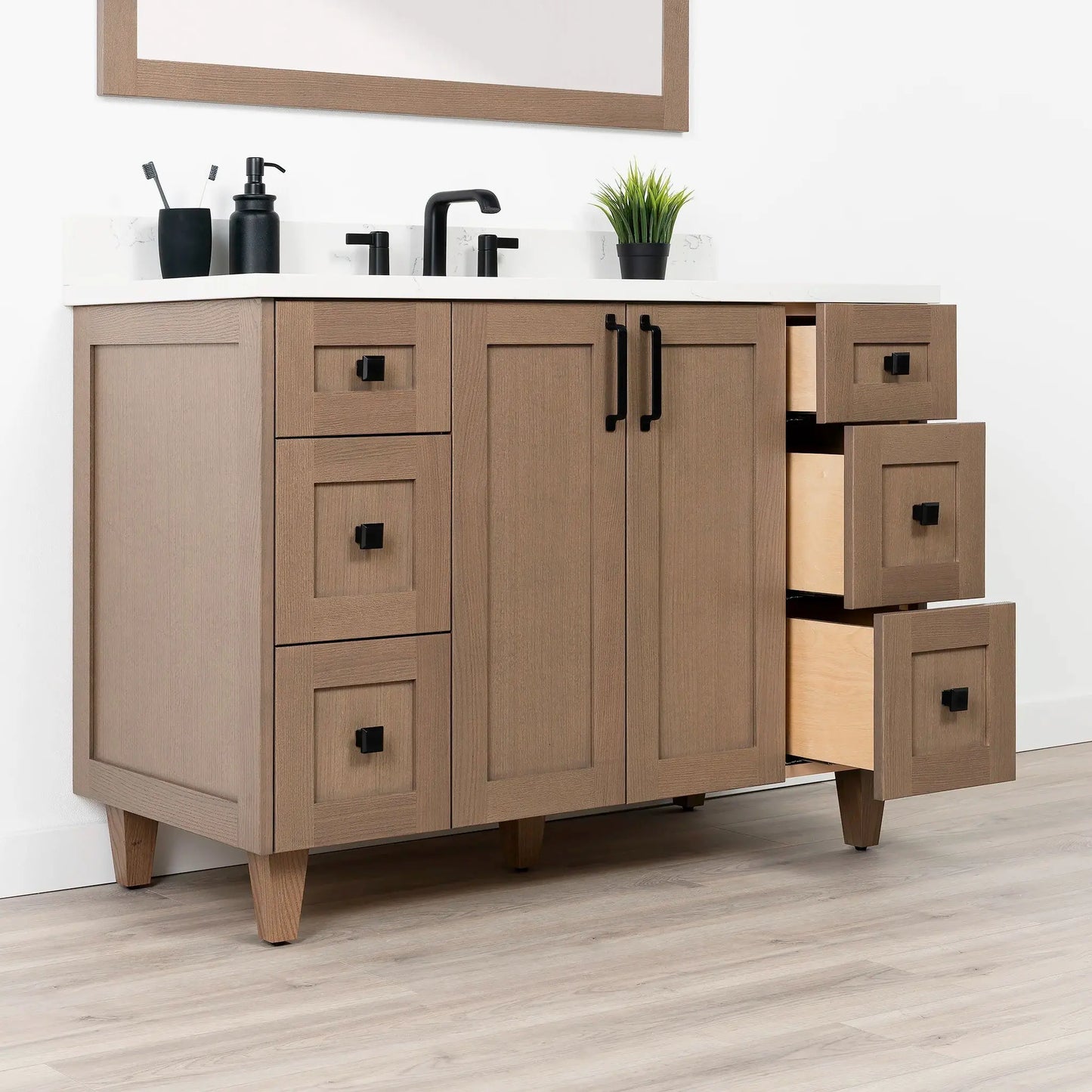 Bridgeport SLIM 48" Almond Coast Bathroom Vanity Teodor Bathroom Vanity Canada