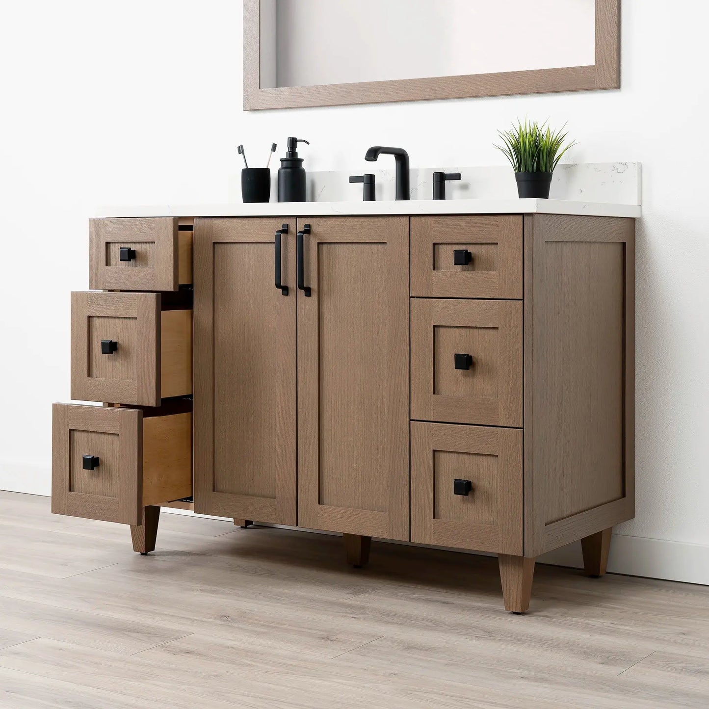 Bridgeport SLIM 48" Almond Coast Bathroom Vanity Teodor Bathroom Vanity Canada