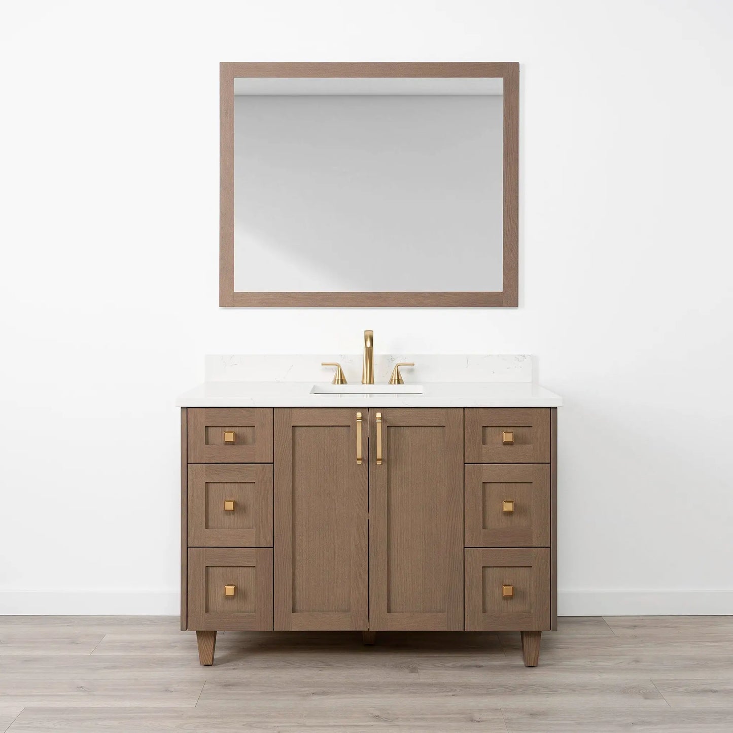 Bridgeport SLIM 48" Almond Coast Bathroom Vanity Teodor Bathroom Vanity Canada