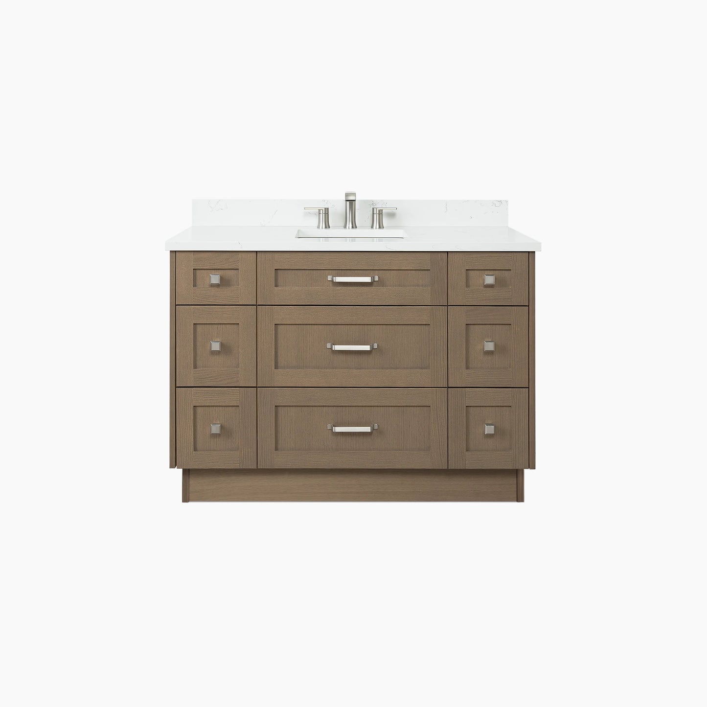 Bridgeport 48" Almond Coast Bathroom Vanity - All Drawers