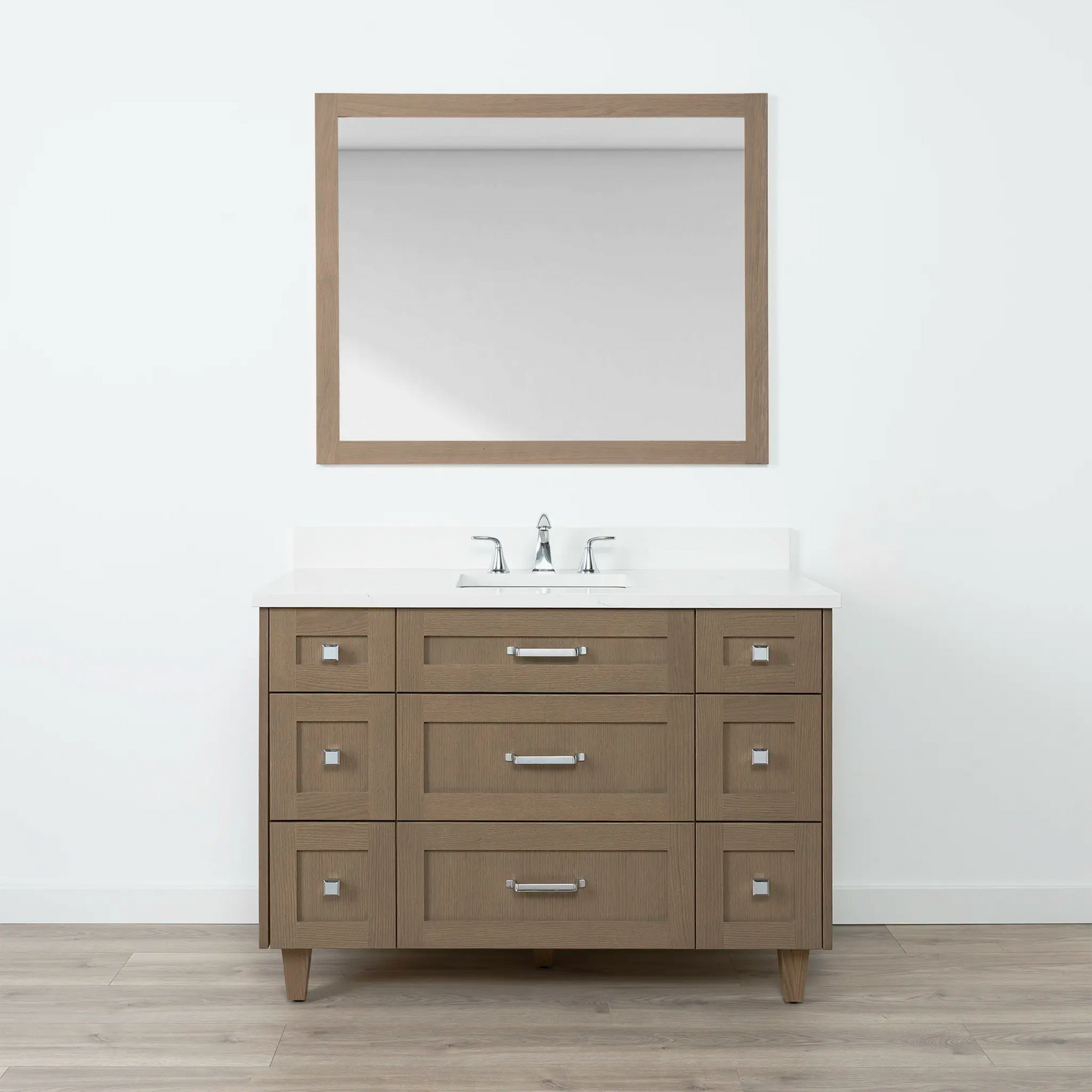 Bridgeport SLIM 48" Almond Coast Bathroom Vanity - All Drawers Teodor Bathroom Vanity Canada