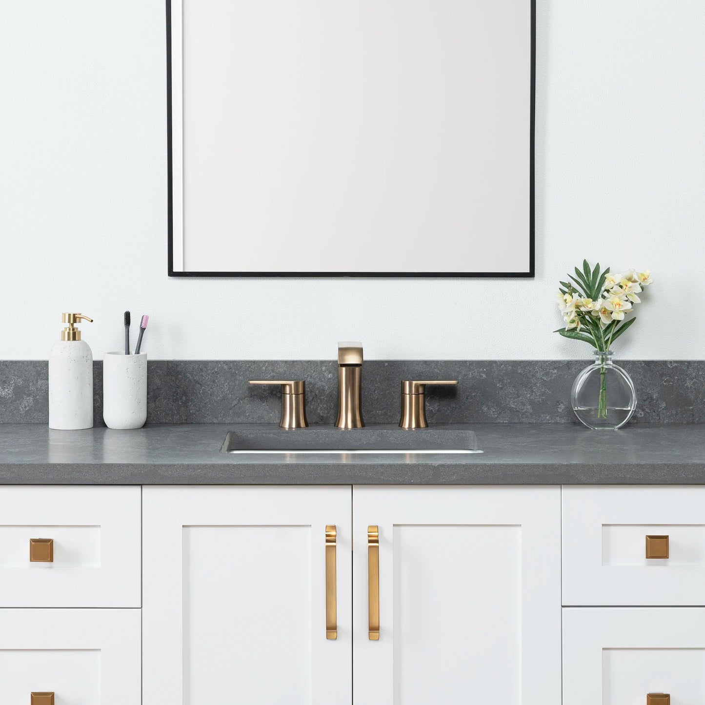 Bridgeport SLIM 48" Satin White Bathroom Vanity