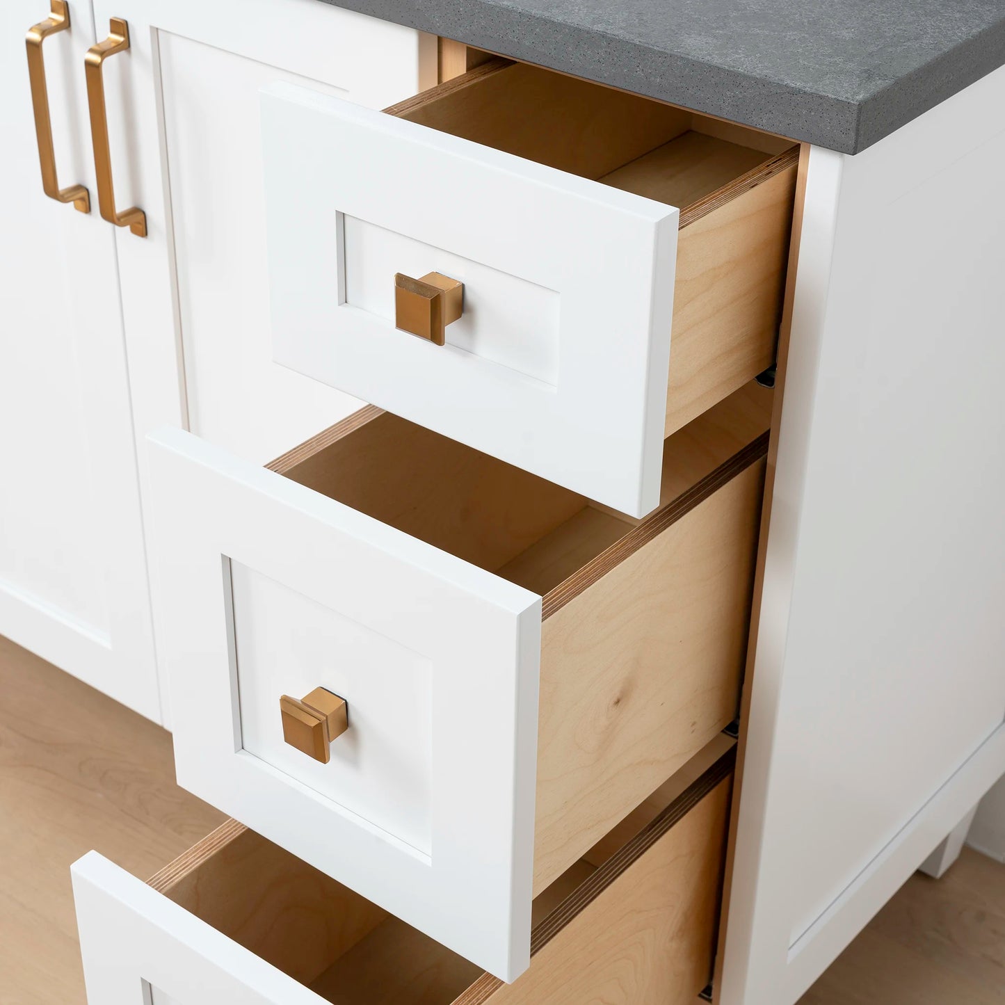 Bridgeport SLIM 48" Satin White Bathroom Vanity