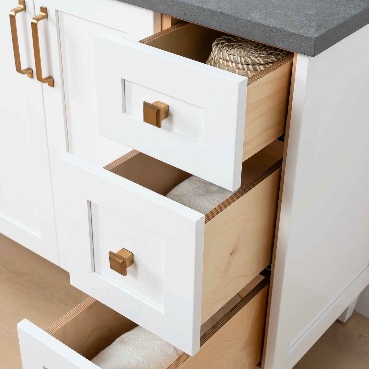 Bridgeport SLIM 48" Satin White Bathroom Vanity