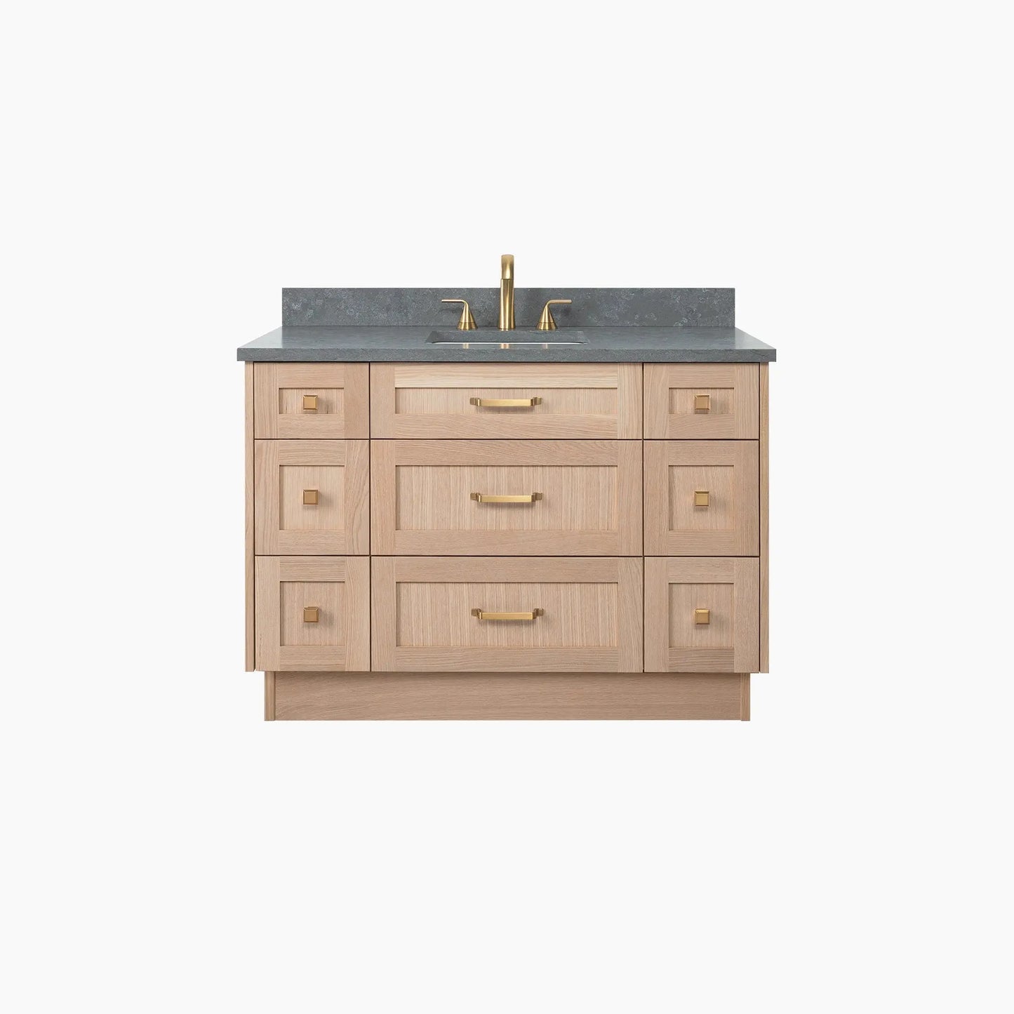 Bridgeport SLIM 48" White Oak Bathroom Vanity - All Drawers Teodor Bathroom Vanity Canada