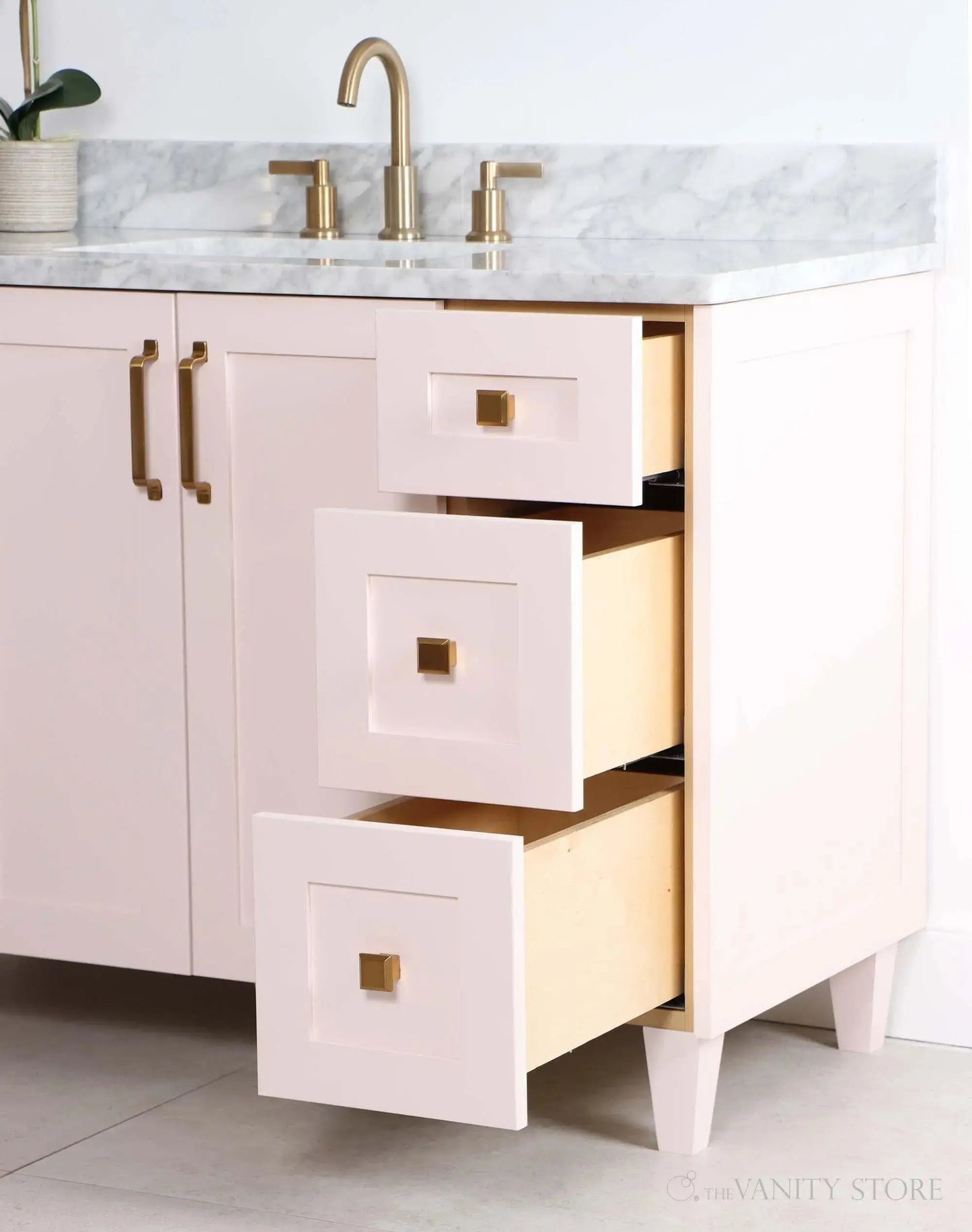 Bridgeport SLIM 48" Champagne Pink Bathroom Vanity Teodor Bathroom Vanity Canada