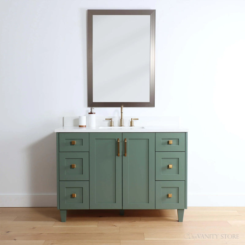 Bridgeport 48" Sage Green Bathroom Vanity